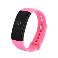 V6 Pink Color Silicon Strap Activity Wristband smart Bracelet