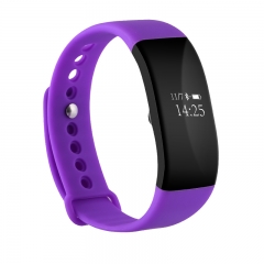 V6 Purple Silicon Sports Wristband Deep WaterProof Quick Charge Smart  Bracelet