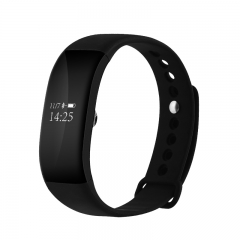 V6Smart Bracelet Black Color Real-time motion monitoring Incoming call firewall