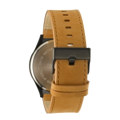 Men's Classic Brown Large Minimalist Analogue Quartz Fashion Watch