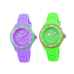 Candy Color Kids Rubber Watch for Christmas Day