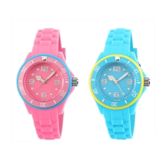 Candy Color Kids Rubber Watch for Christmas Day