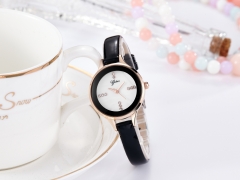 Christmas lady senior fashion leather gift watch