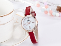 Christmas lady senior fashion leather gift watch