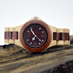 Vogue Wooden  Quartz wrist watch for man