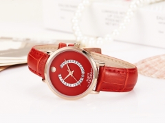 New fashion luxury ladies genuine leather waterproof  wrist watch