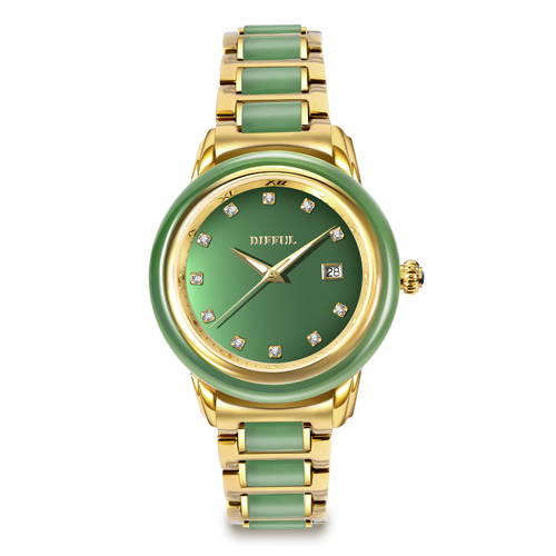 New Arrival Real Jade Watches Sapphire Glass Quartz Men Watch