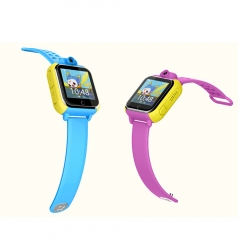 children smart watch with  more functions colorful silicon strap GPS location