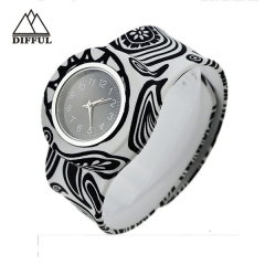 slap watch within anmial shape colorful  pattern watch silicon material watch alloy case