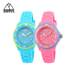 silicon material within different color strap pattern dial face plataforma giratoria