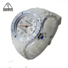 high quality hot sale silicon material within different color strap Plataforma giratoria watch