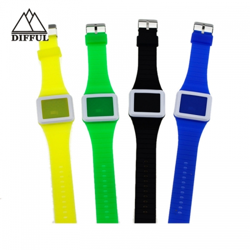 high quality slight watch silicon watch LED watch with digital display watch