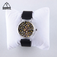 silicon material strap siliocn watch with digital display circle dial face in different color specilal design pattern