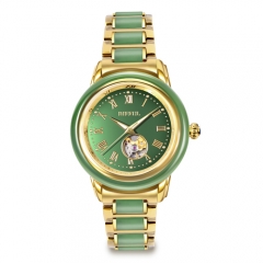 OEM retail luxury gift China traditional Hetian jade watch