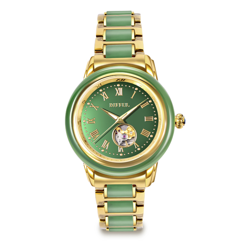 OEM retail luxury gift China traditional Hetian jade watch