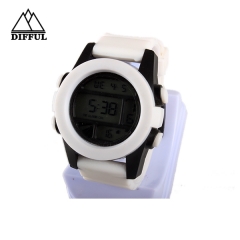 digital watch with singal movement alloy case watch sports watch silicon  watch