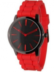 silicon rubber strap watch with high quality and hot sale unisex quartz sports watch